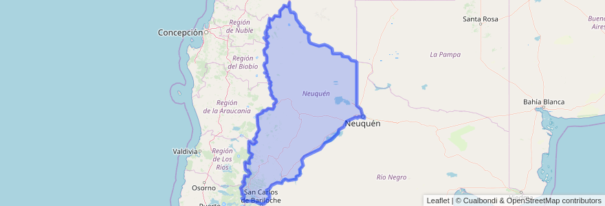 Mapa de ubicacion de Municipio de Neuquén.