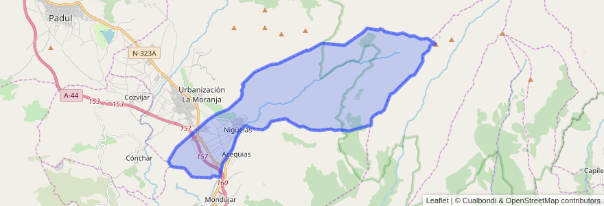 Mapa de ubicacion de Nigüelas.