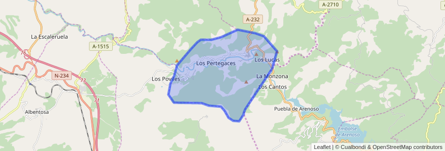 Mapa de ubicacion de Olba.