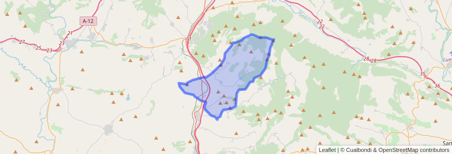 Mapa de ubicacion de Olóriz/Oloritz.