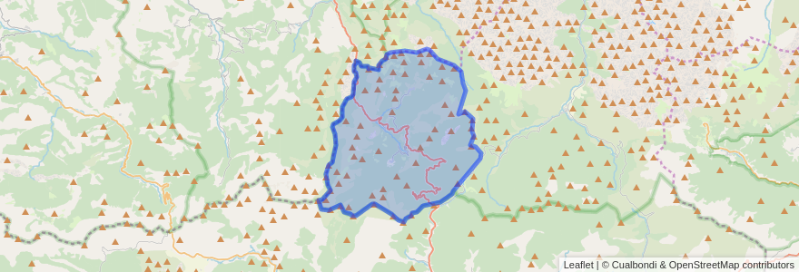 Mapa de ubicacion de Oseja de Sajambre.