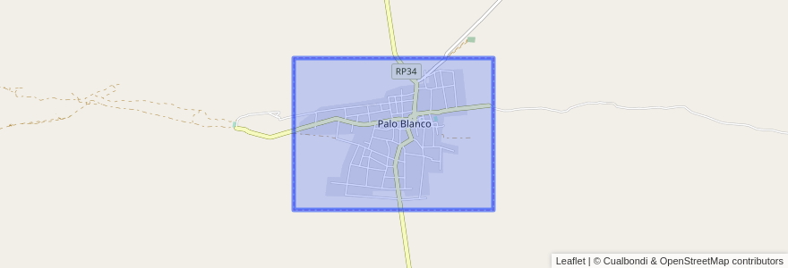 Mapa de ubicacion de Palo Blanco.