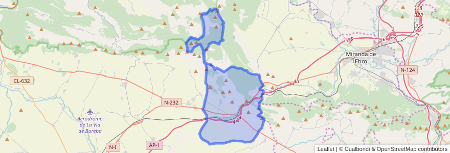 Mapa de ubicacion de Pancorbo.