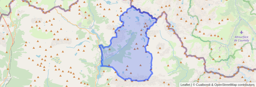 Mapa de ubicacion de Panticosa.