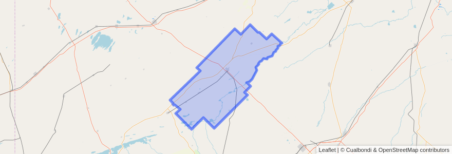 Mapa de ubicacion de Partido de Bolívar.