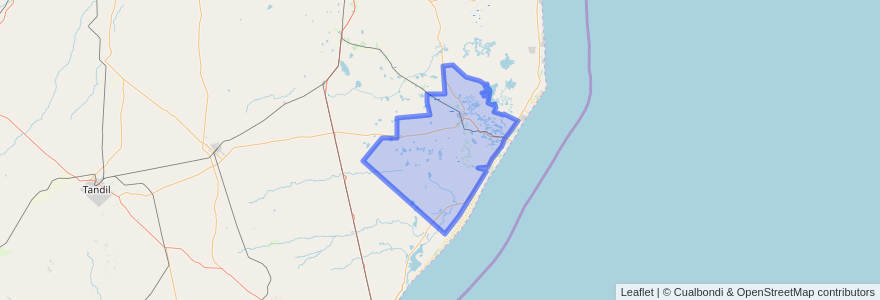 Mapa de ubicacion de Partido de General Madariaga.