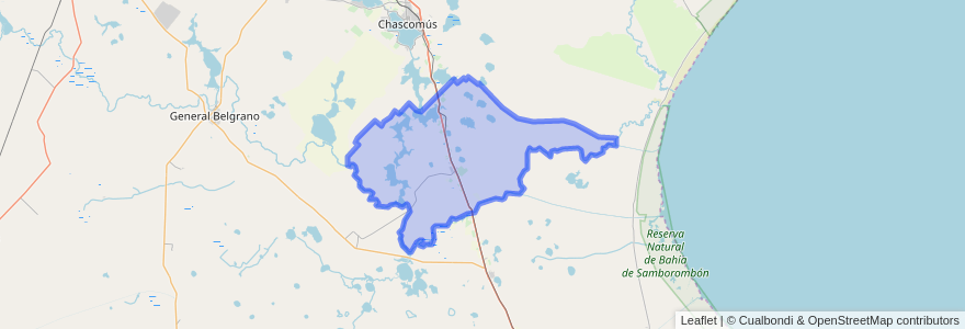 Mapa de ubicacion de Partido de Lezama.