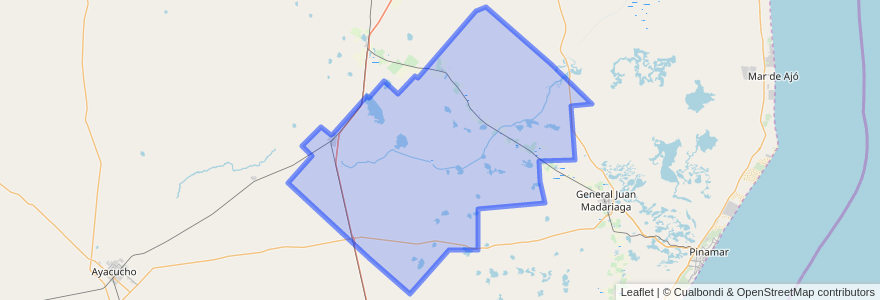 Mapa de ubicacion de Partido de Maipú.