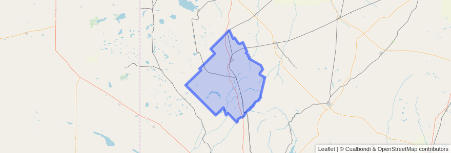 Mapa de ubicacion de Partido de Saavedra.