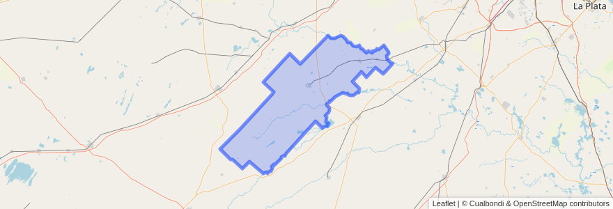 Mapa de ubicacion de Partido de Veinticinco de Mayo.