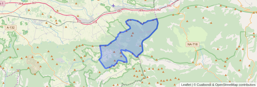 Mapa de ubicacion de Entziako partzuergoa/Parzonería de Entzia.