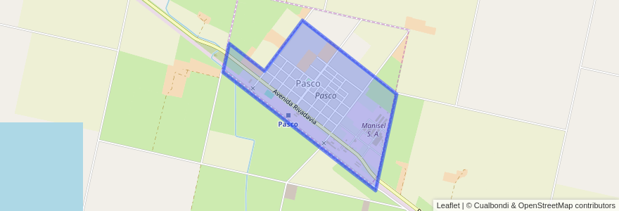 Mapa de ubicacion de Pasco.