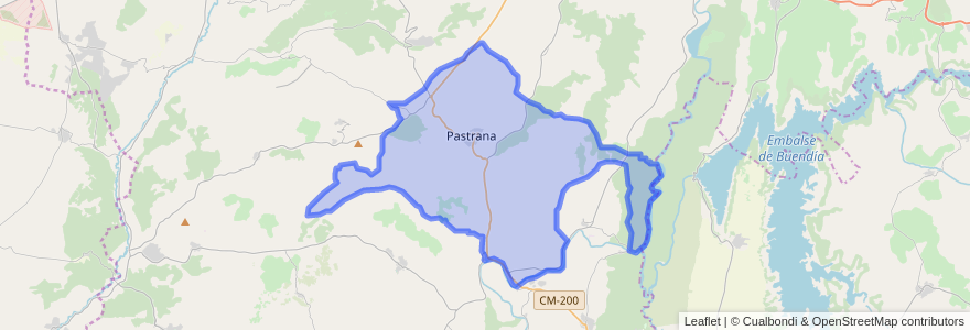 Mapa de ubicacion de Pastrana.