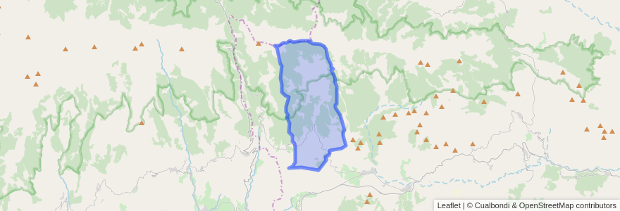 Mapa de ubicacion de Paterna del Río.