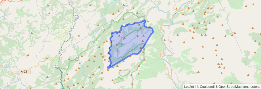 Mapa de ubicacion de Paüls.