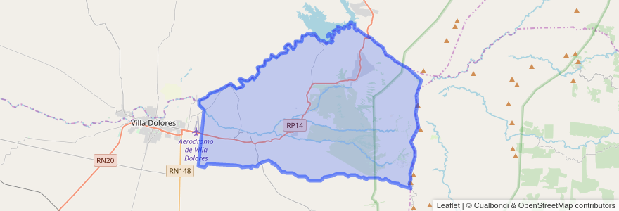 Mapa de ubicacion de Pedanía Rosas.