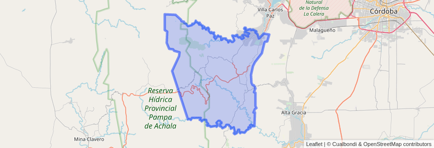 Mapa de ubicacion de Pedanía Santiago.