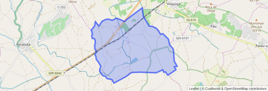 Mapa de ubicacion de Pedret i Marzà.