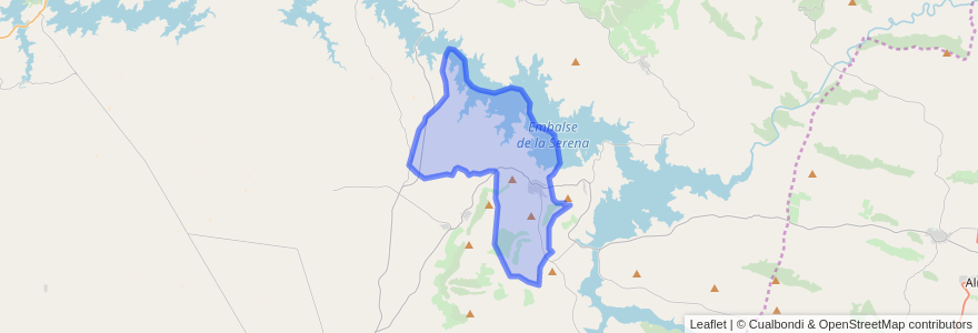 Mapa de ubicacion de Peñalsordo.