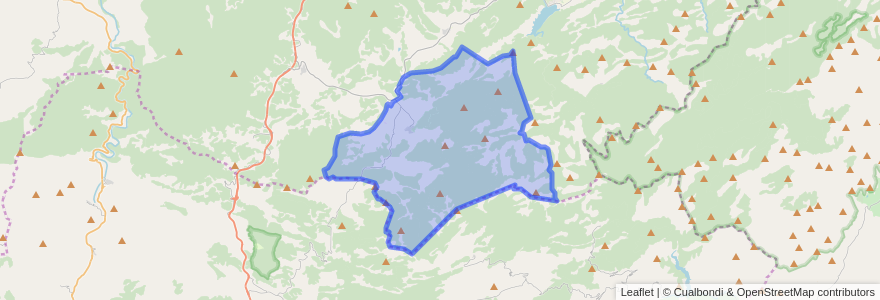 Mapa de ubicacion de Peñarroya de Tastavins / Pena-roja de Tastavins.