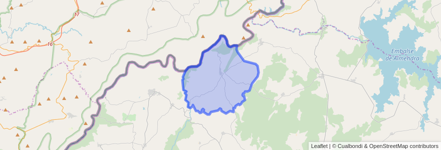 Mapa de ubicacion de Pereña de la Ribera.