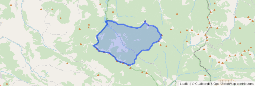 Mapa de ubicacion de Pineda de la Sierra.