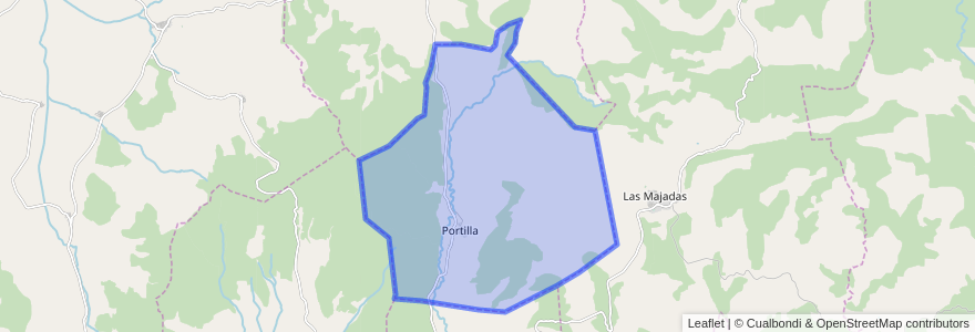 Mapa de ubicacion de Portilla.