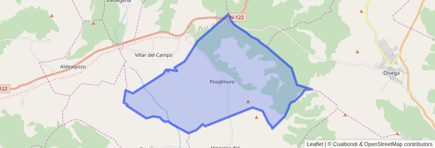 Mapa de ubicacion de Pozalmuro.