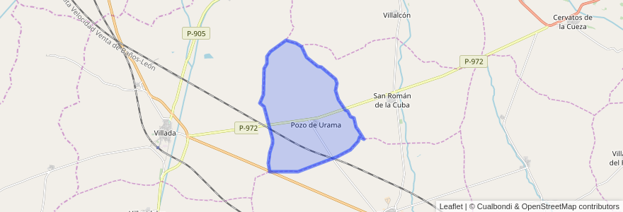 Mapa de ubicacion de Pozo de Urama.