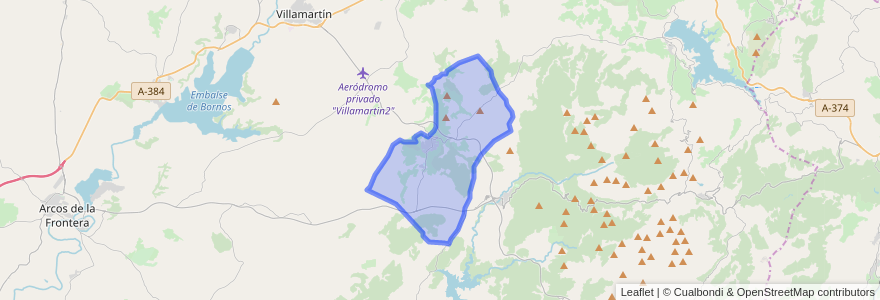 Mapa de ubicacion de Prado del Rey.