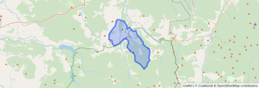 Mapa de ubicacion de Pradoluengo.