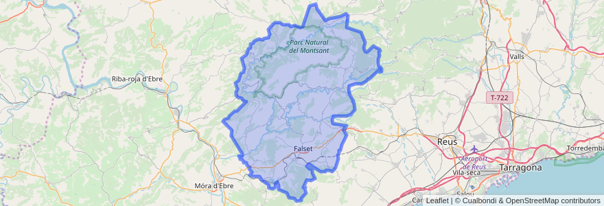 Mapa de ubicacion de Priorat.