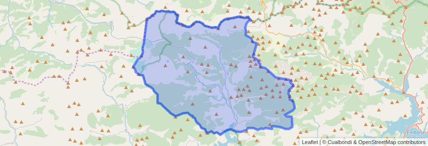 Mapa de ubicacion de Puebla de Lillo.