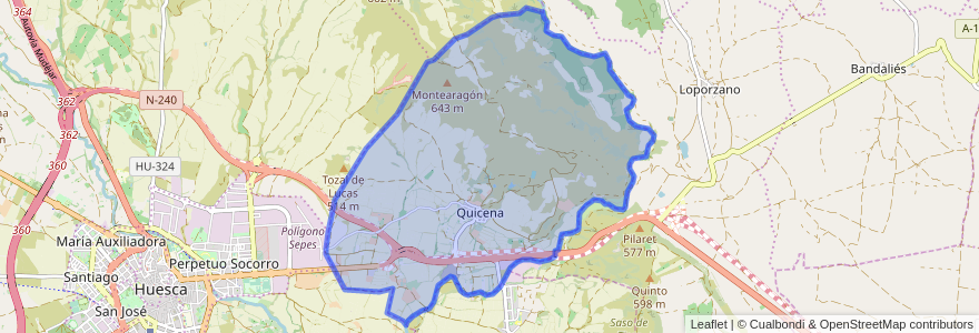 Mapa de ubicacion de Quicena.