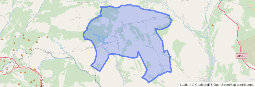 Mapa de ubicacion de Quintana del Castillo.