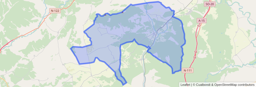 Mapa de ubicacion de Quintana Redonda.