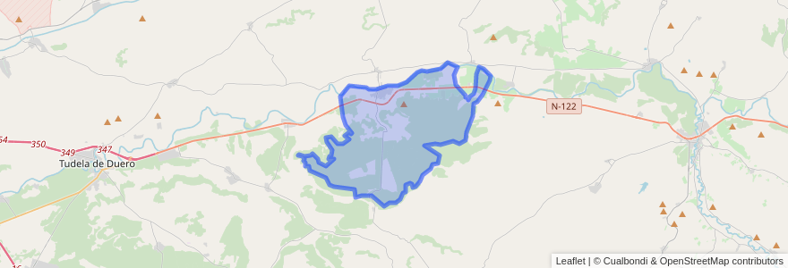 Mapa de ubicacion de Quintanilla de Onésimo.