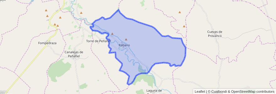 Mapa de ubicacion de Rábano.