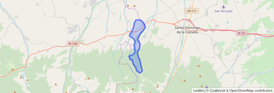 Mapa de ubicacion de Redecilla del Camino.