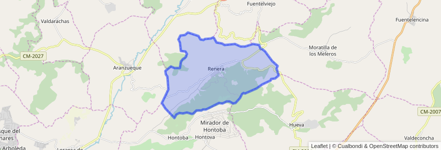 Mapa de ubicacion de Renera.