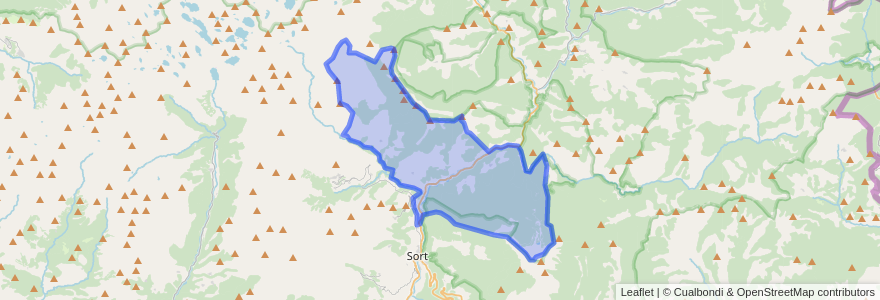 Mapa de ubicacion de Rialp.