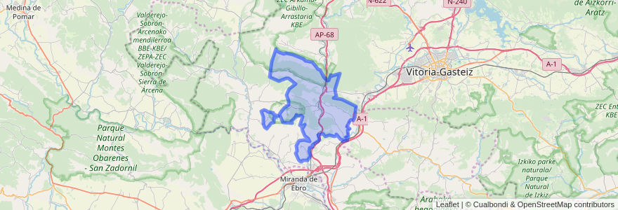 Mapa de ubicacion de Erriberagoitia/Ribera Alta.