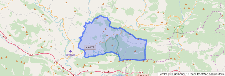 Mapa de ubicacion de Romanzado/Erromantzatua.