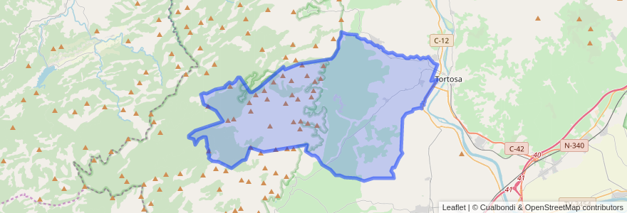 Mapa de ubicacion de Roquetes.