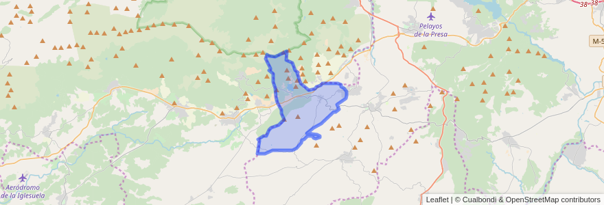 Mapa de ubicacion de Rozas de Puerto Real.