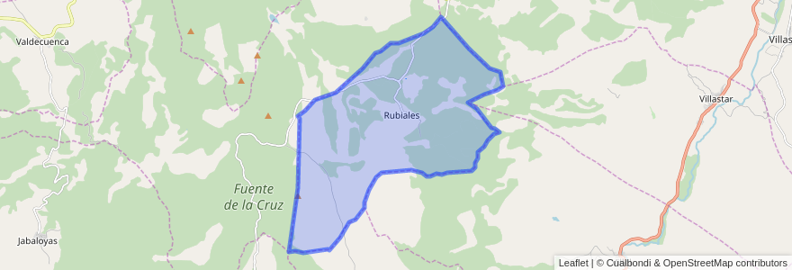 Mapa de ubicacion de Rubiales.