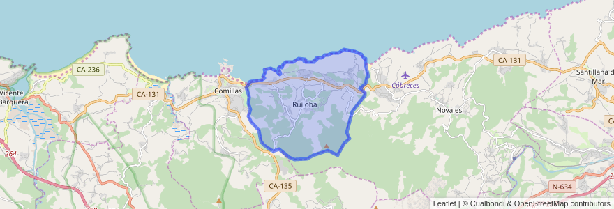 Mapa de ubicacion de Ruiloba.