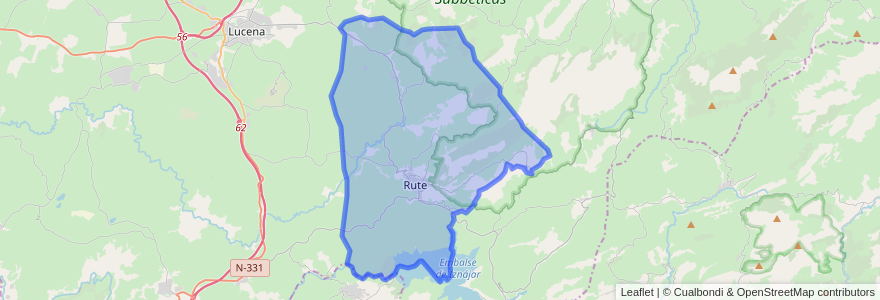 Mapa de ubicacion de Rute.