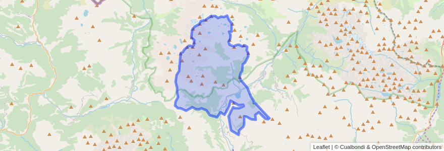 Mapa de ubicacion de Sahún.