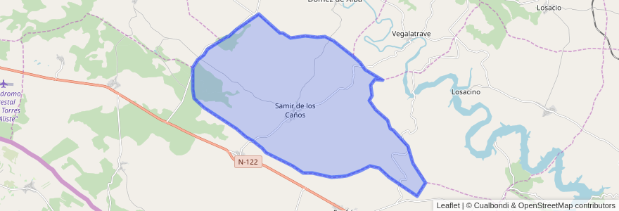 Mapa de ubicacion de Samir de los Caños.